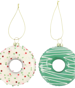 8621 GLASS JEWELLERY DONUT S/4
